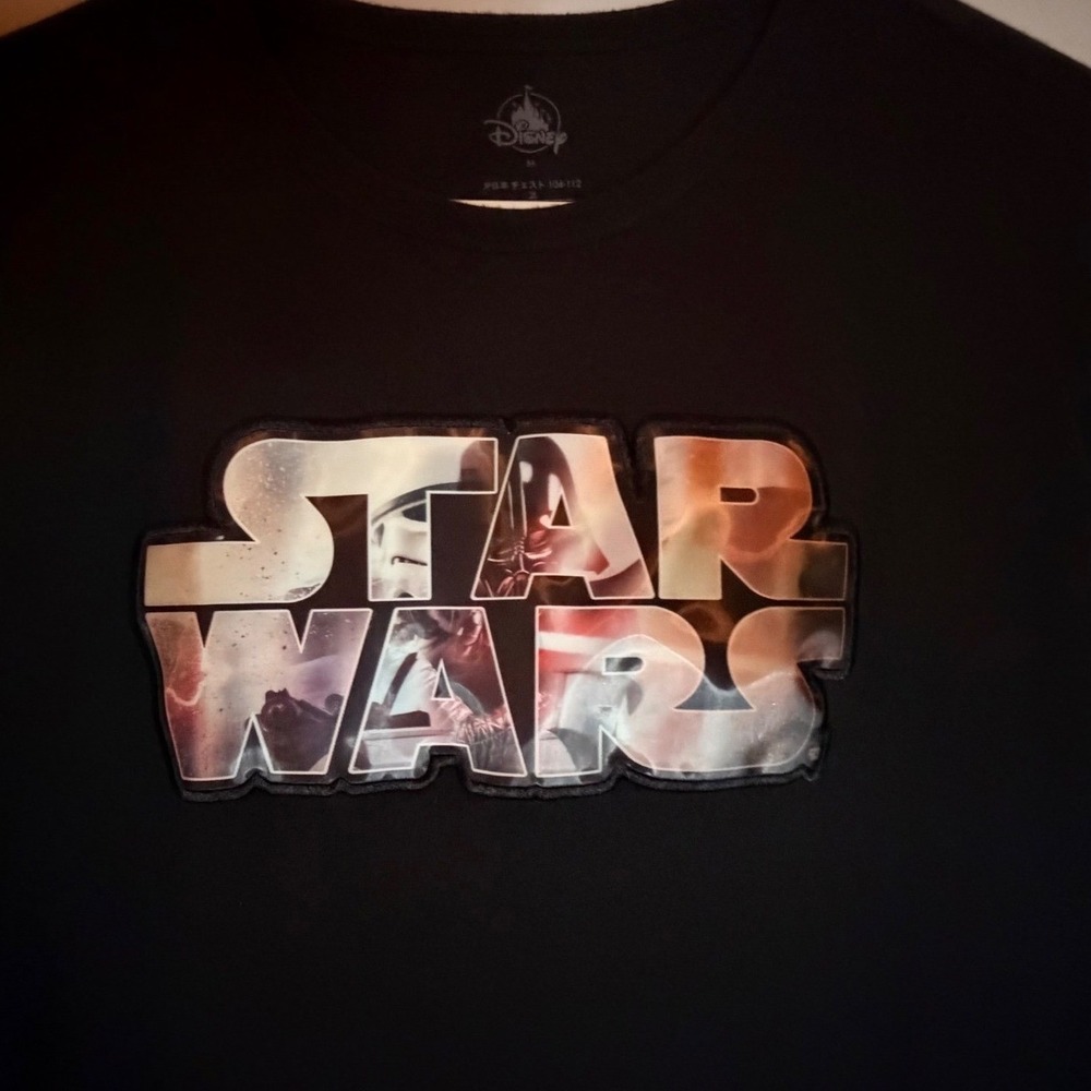Disney Star Wars Darth Vader Storm Trooper Textured Graphic Black T-Shirt Mens M